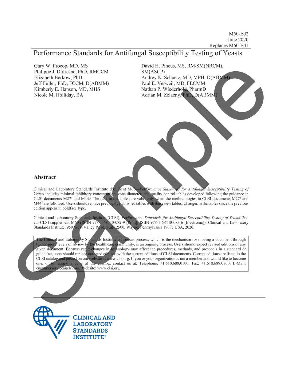 CLSI M60 pdf