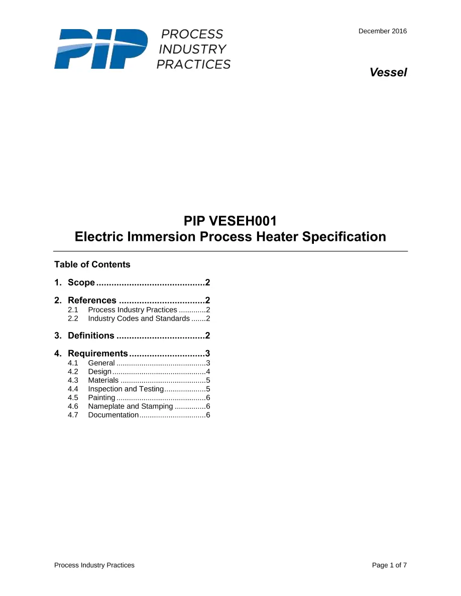 PIP VESEH001 PIP VESEH001 pdf