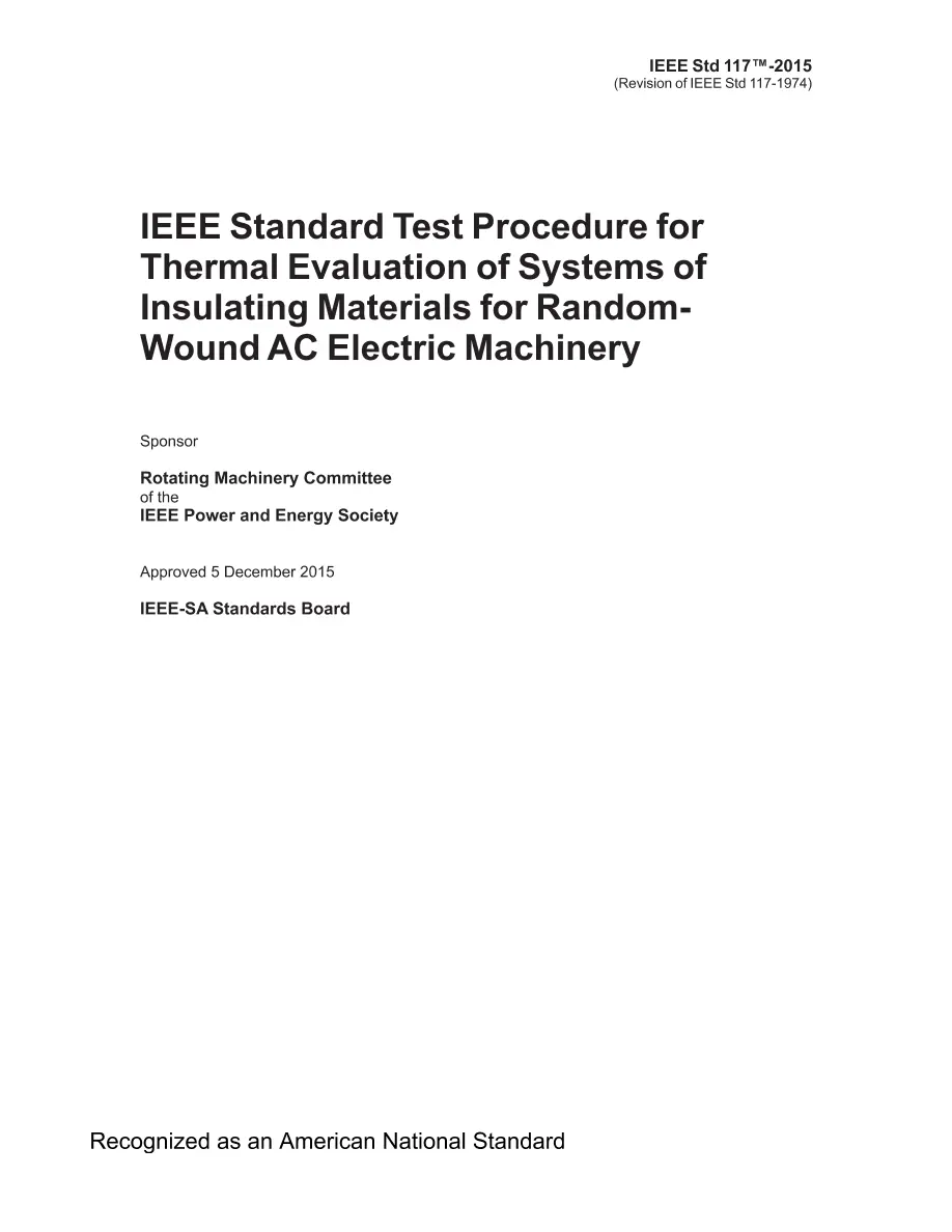 IEEE 117-2015 IEEE 117-2015 pdf
