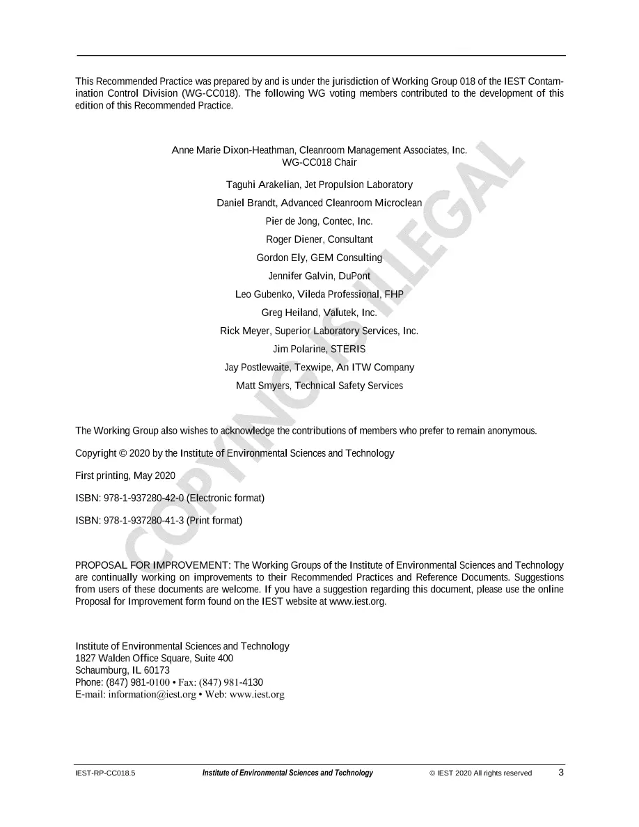 IEST RP-CC018.5 IEST RP-CC018.5 pdf