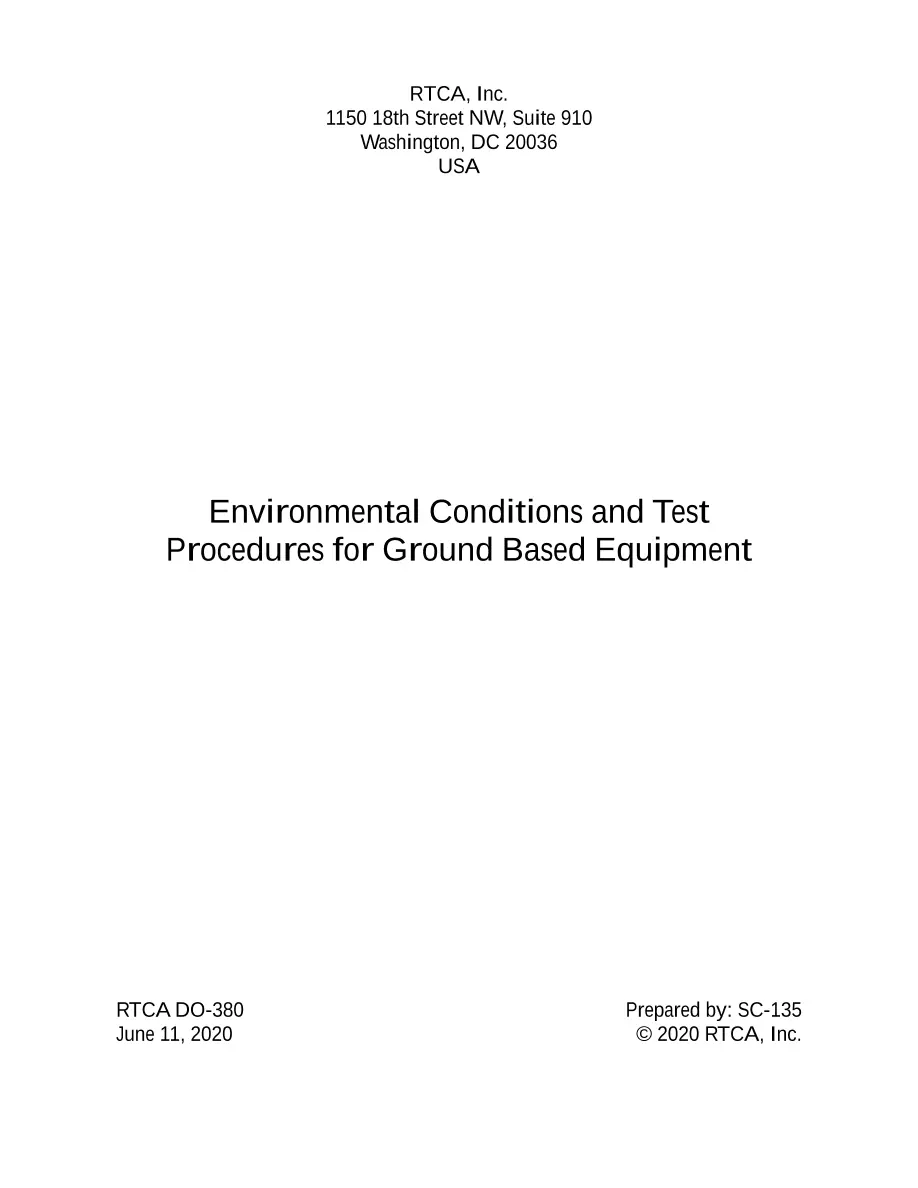 RTCA DO-380 RTCA DO-380 pdf