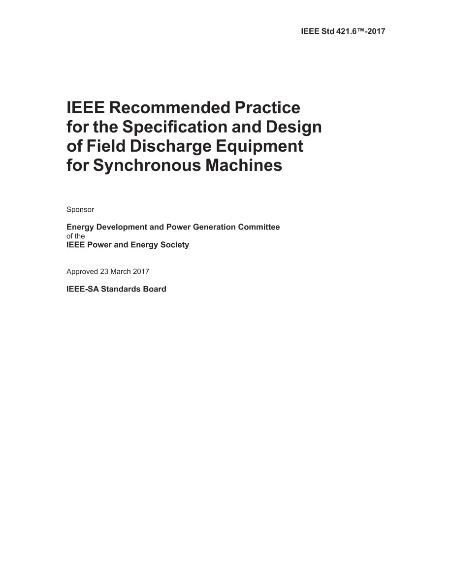 IEEE 421.6-2017 IEEE 421.6-2017 pdf