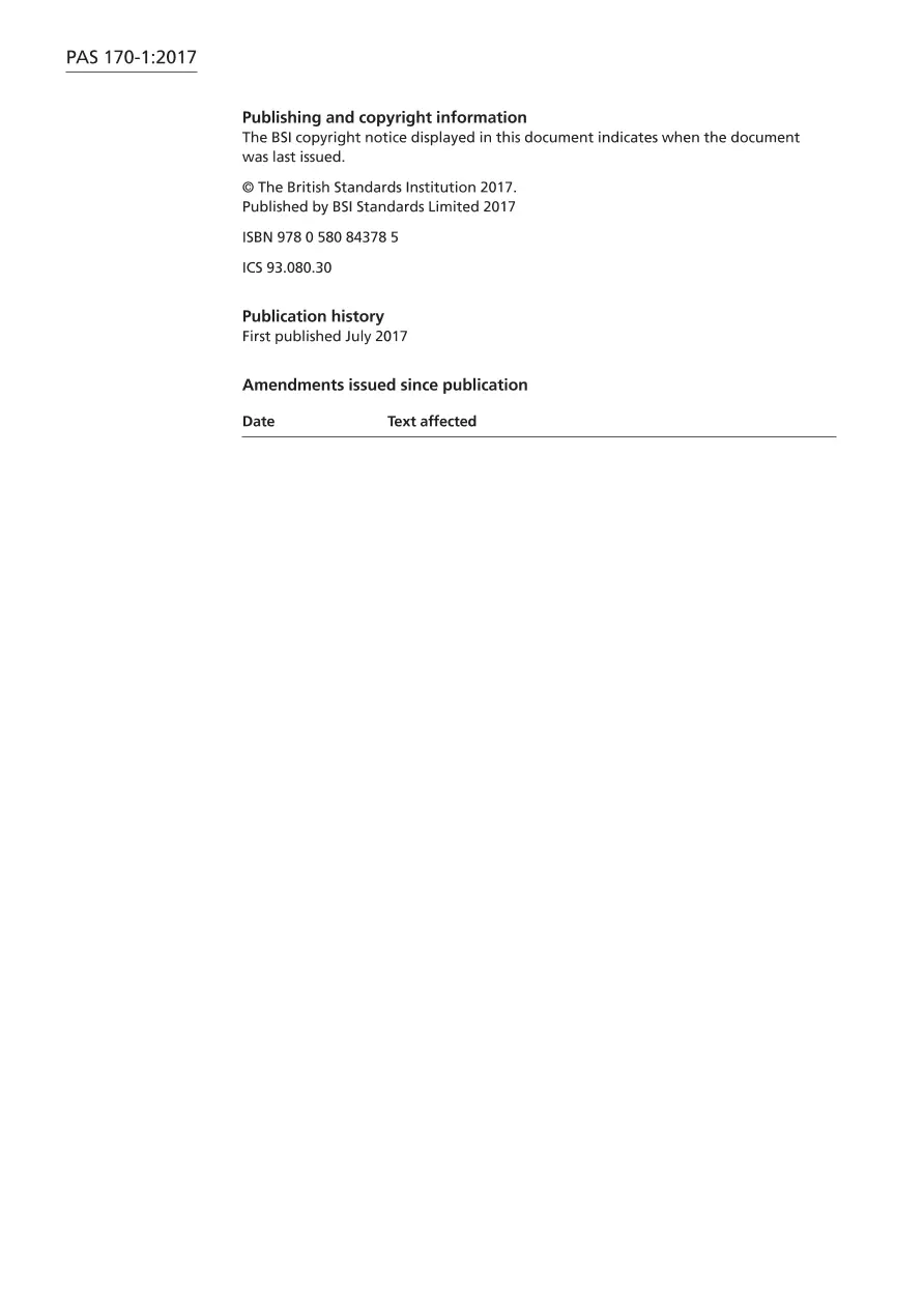 BS PAS 170-1:2017 BS PAS 170-1:2017 pdf