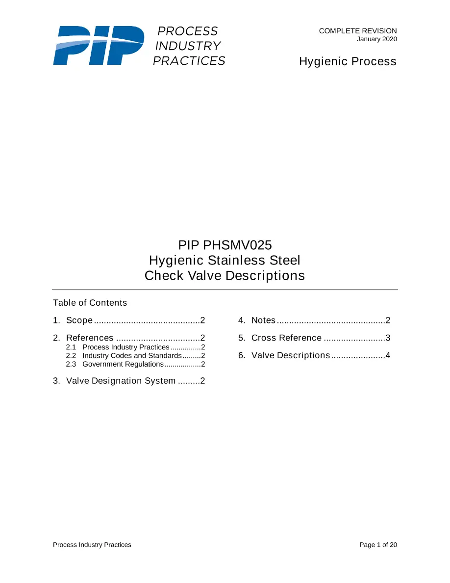PIP PHSMV025 PIP PHSMV025 pdf