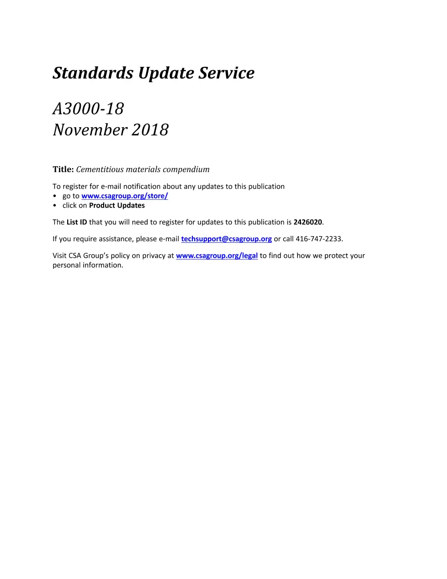 CSA A3000-18 CSA A3000-18 pdf