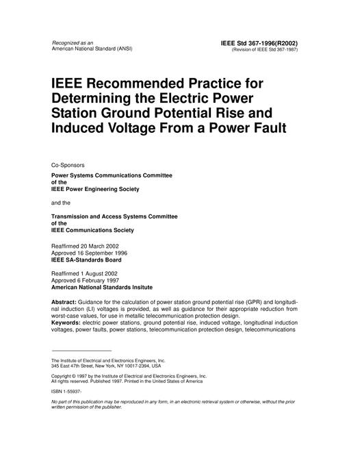 IEEE 367-1996 IEEE 367-1996 pdf