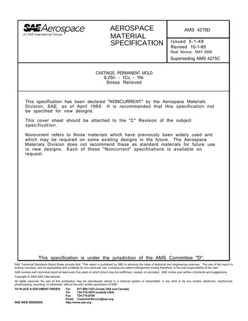 SAE AMS4275D SAE AMS4275D pdf