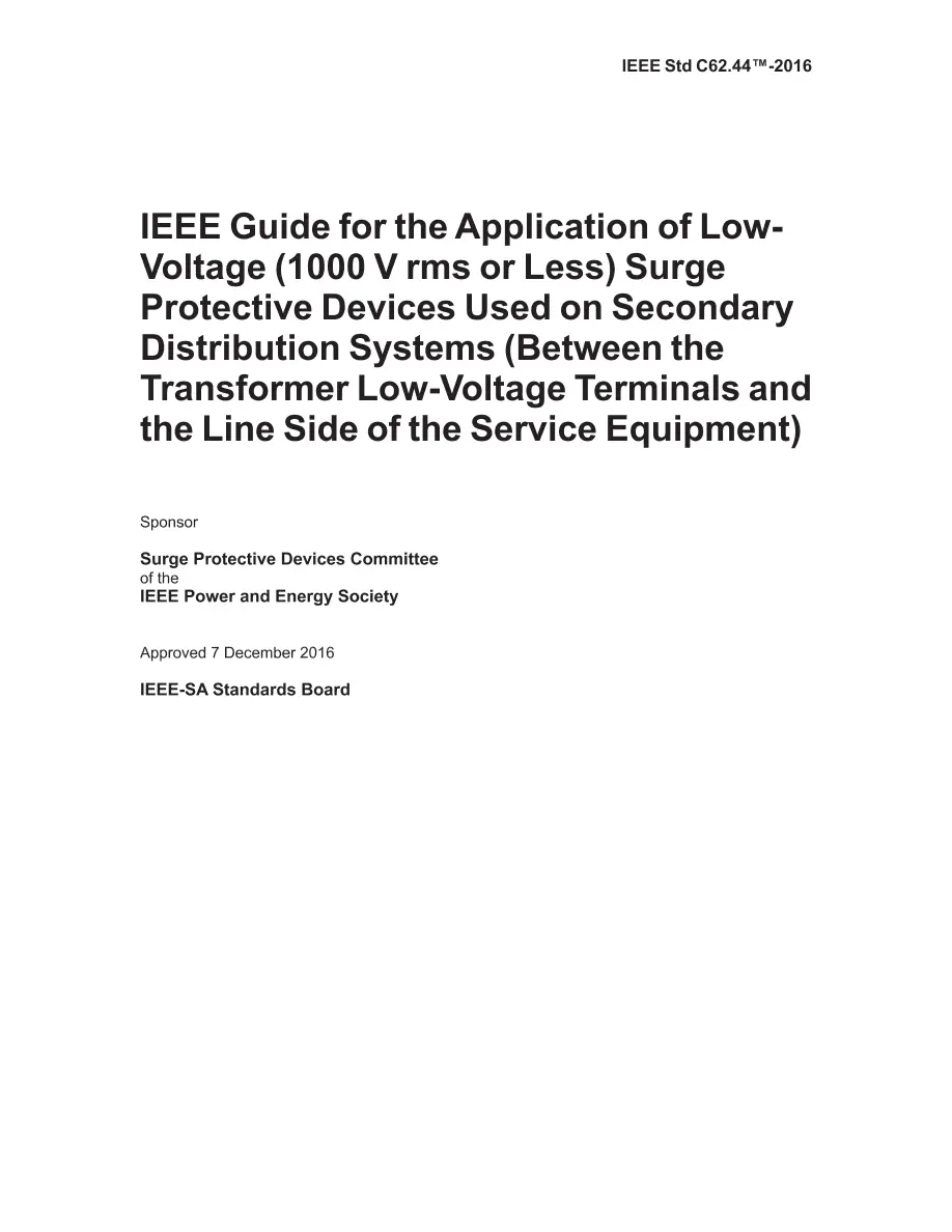 IEEE C62.44-2016 IEEE C62.44-2016 pdf