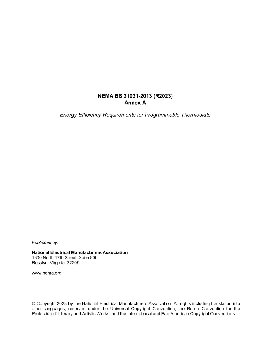 NEMA BS 31031-2013 (R2023) Annex A NEMA BS 31031-2013 (R2023) Annex A pdf