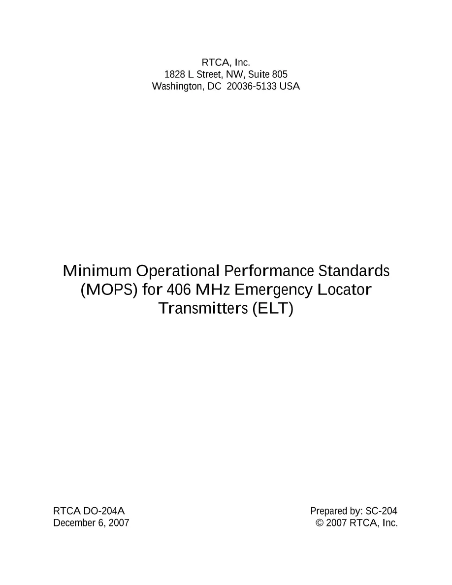 RTCA DO-204A pdf