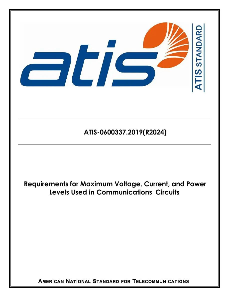 ATIS 0600337.2019(R2024) ATIS 0600337.2019(R2024) pdf