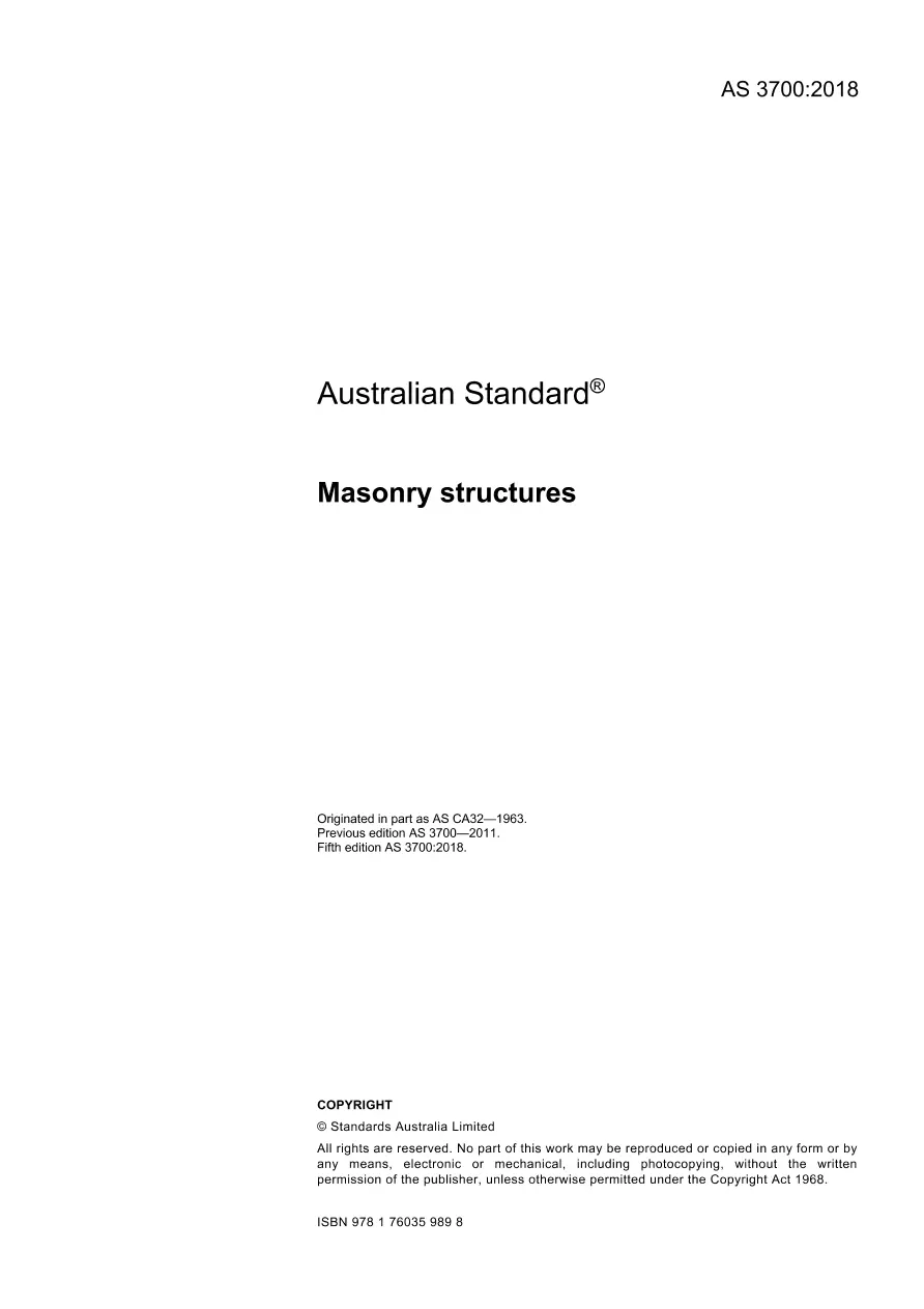 AS 3700:2018 AS 3700:2018 pdf