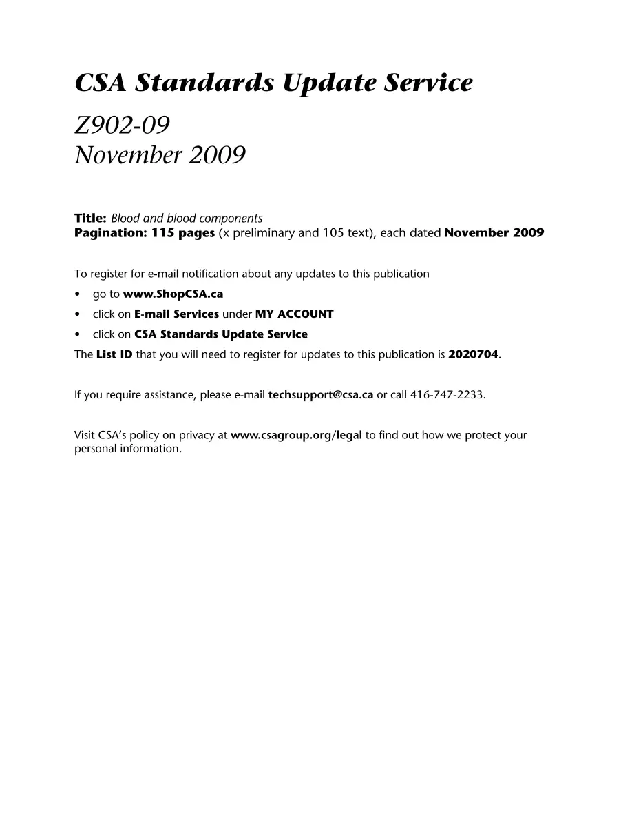 CSA Z902-09 CSA Z902-09 pdf