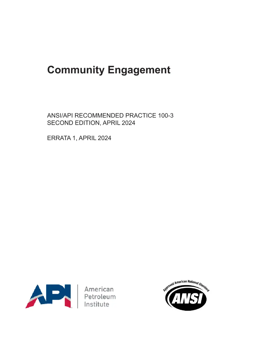 API RP 100-3 Second Edition 2024 API RP 100-3 Second Edition 2024 pdf