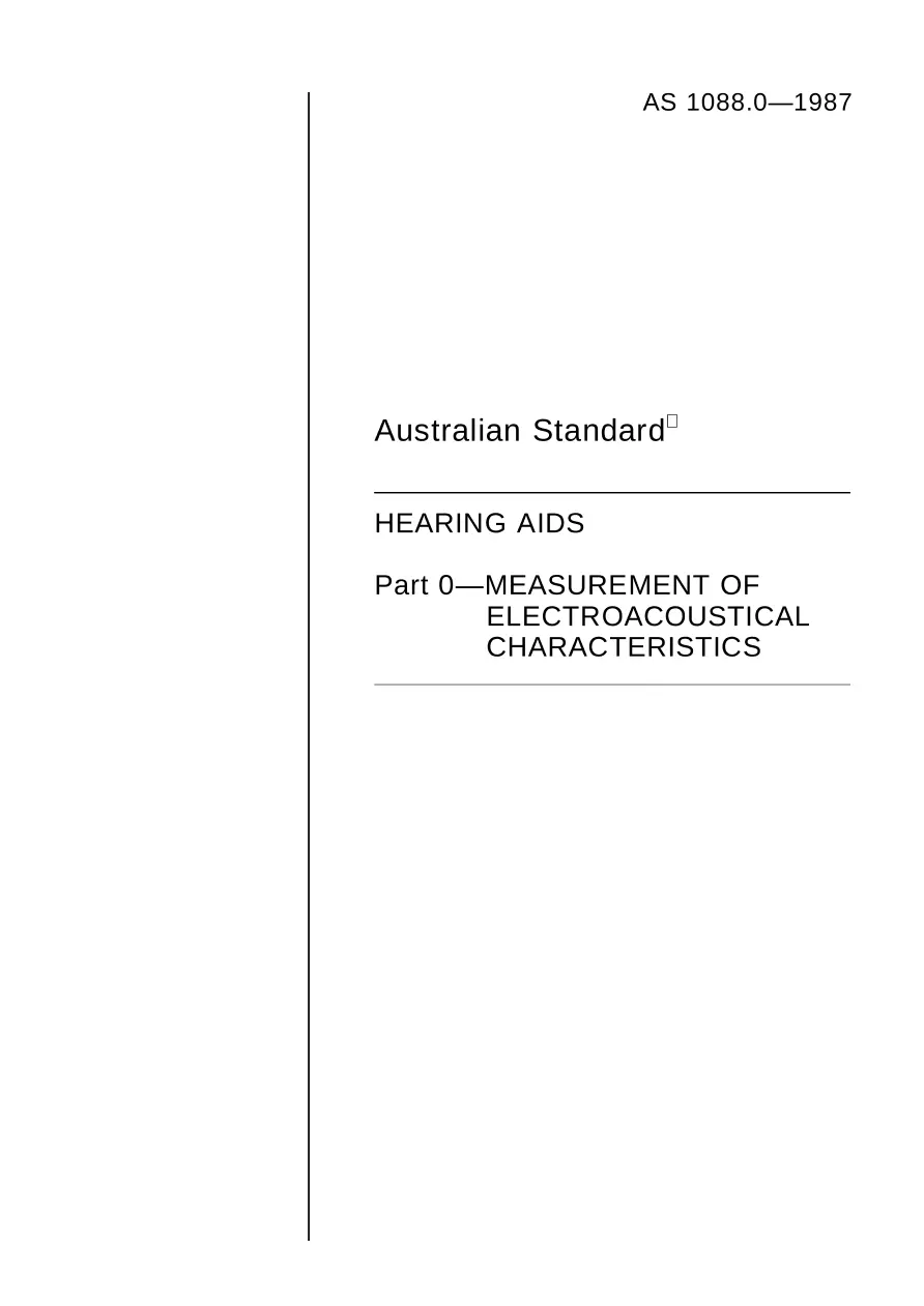 AS 1088.0-1987 AS 1088.0-1987 pdf