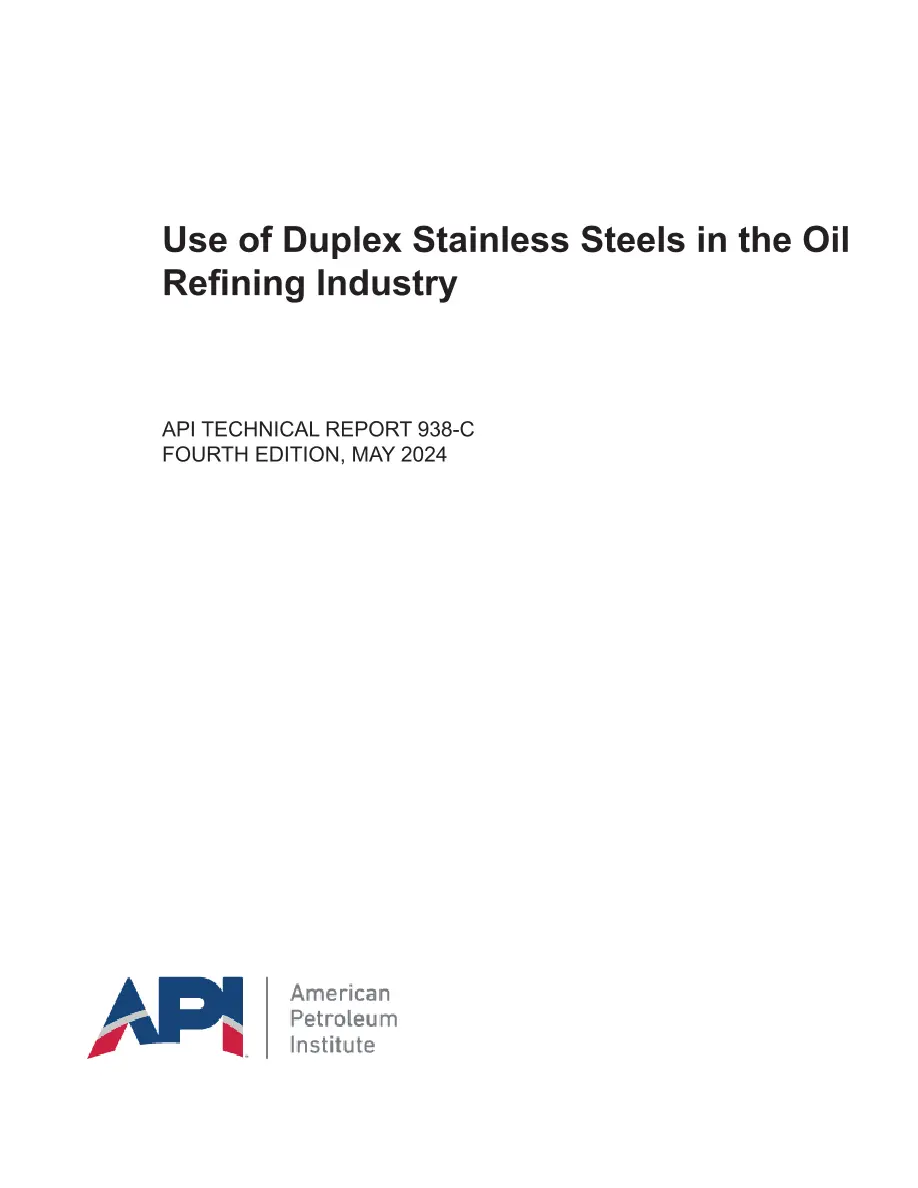 API TR 938-C API TR 938-C pdf