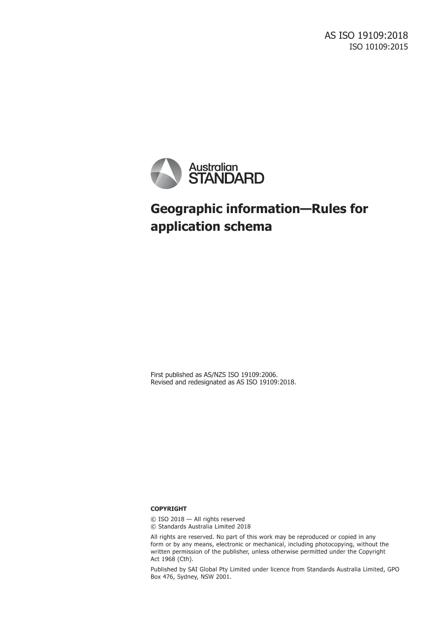 AS ISO 19109:2018 AS ISO 19109:2018 pdf