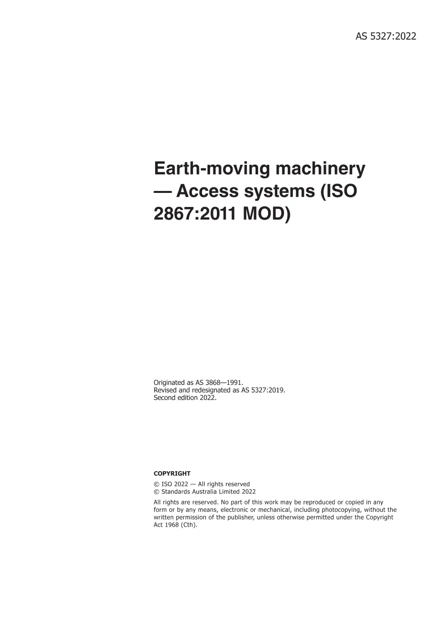 AS 5327:2022 AS 5327:2022 pdf