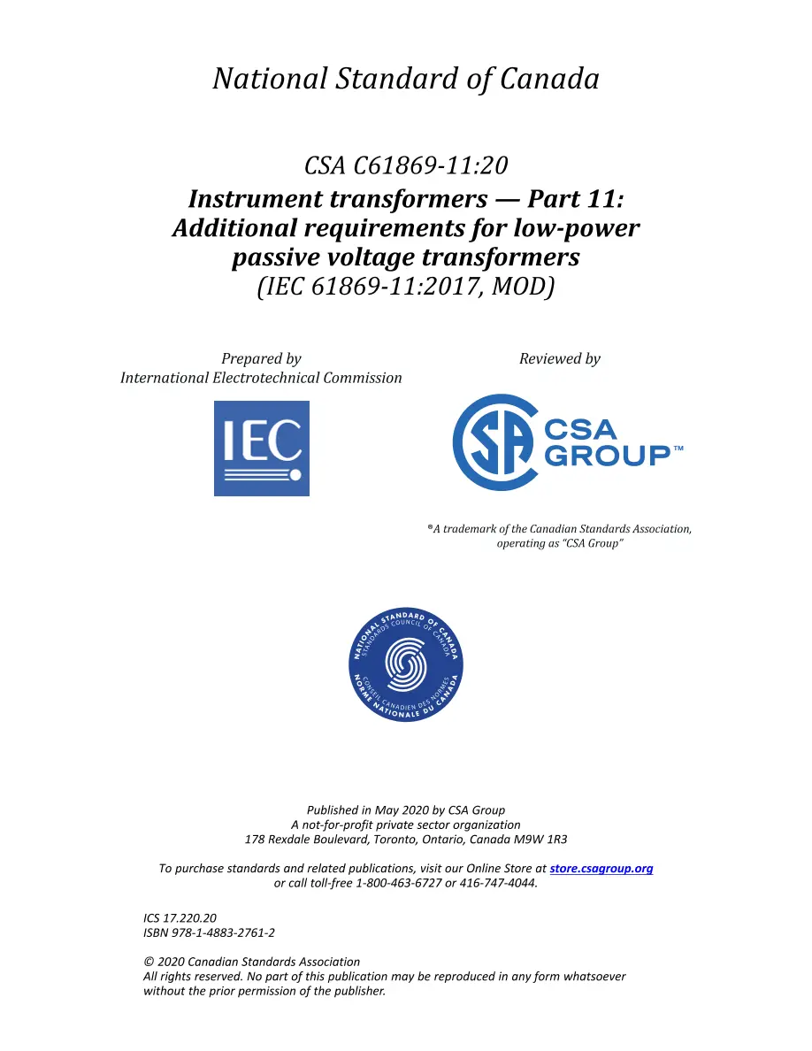 CSA C61869-11:20 CSA C61869-11:20 pdf