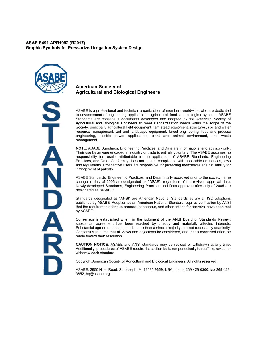 ASAE/ASABE S491 (R2022) ASAE/ASABE S491 (R2022) pdf