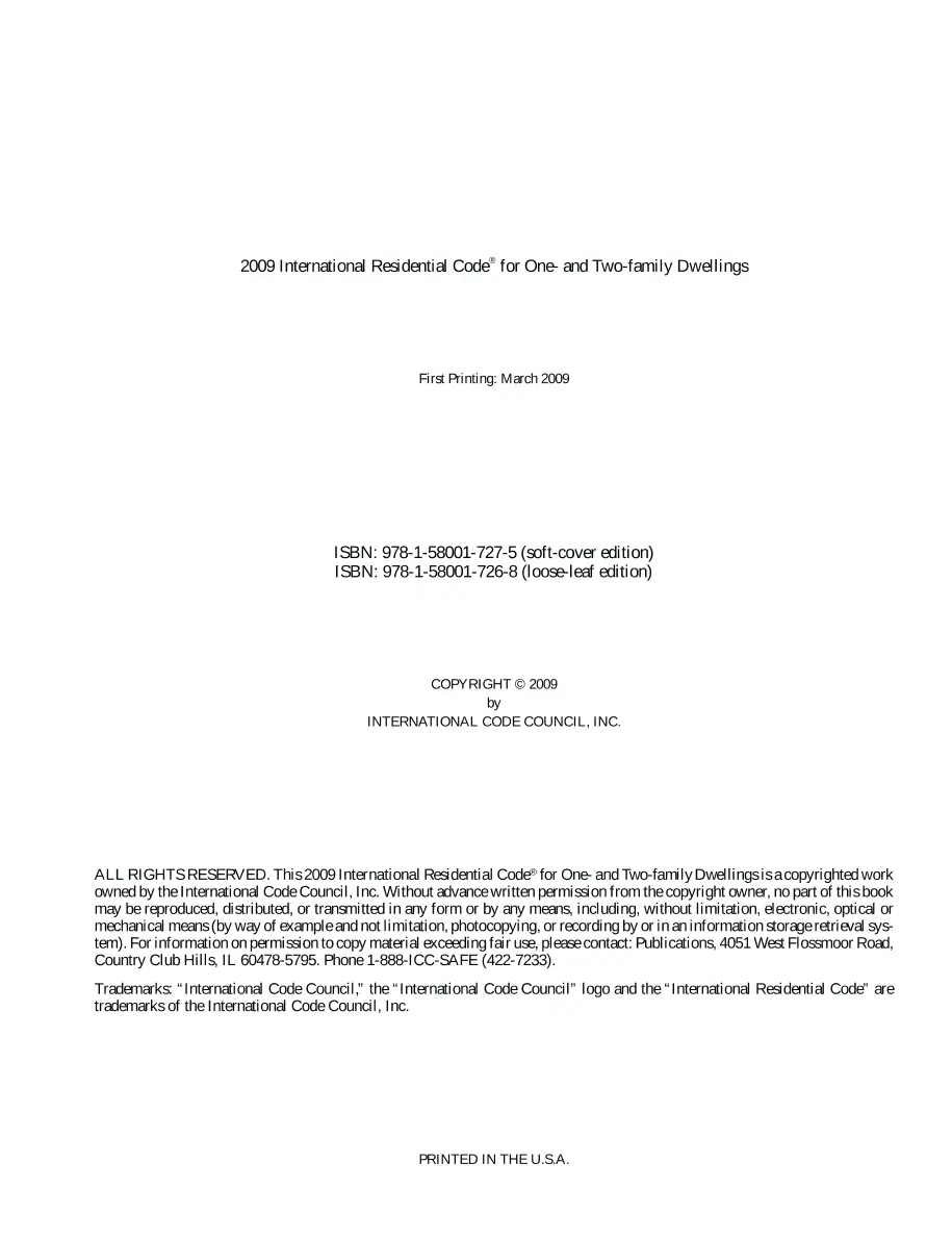 ICC IRC-2009 ICC IRC-2009 pdf