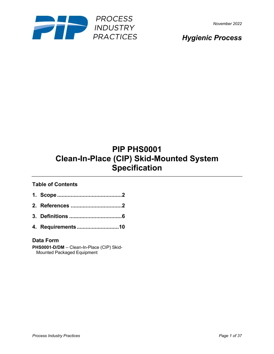 PIP PHS0001 PIP PHS0001 pdf