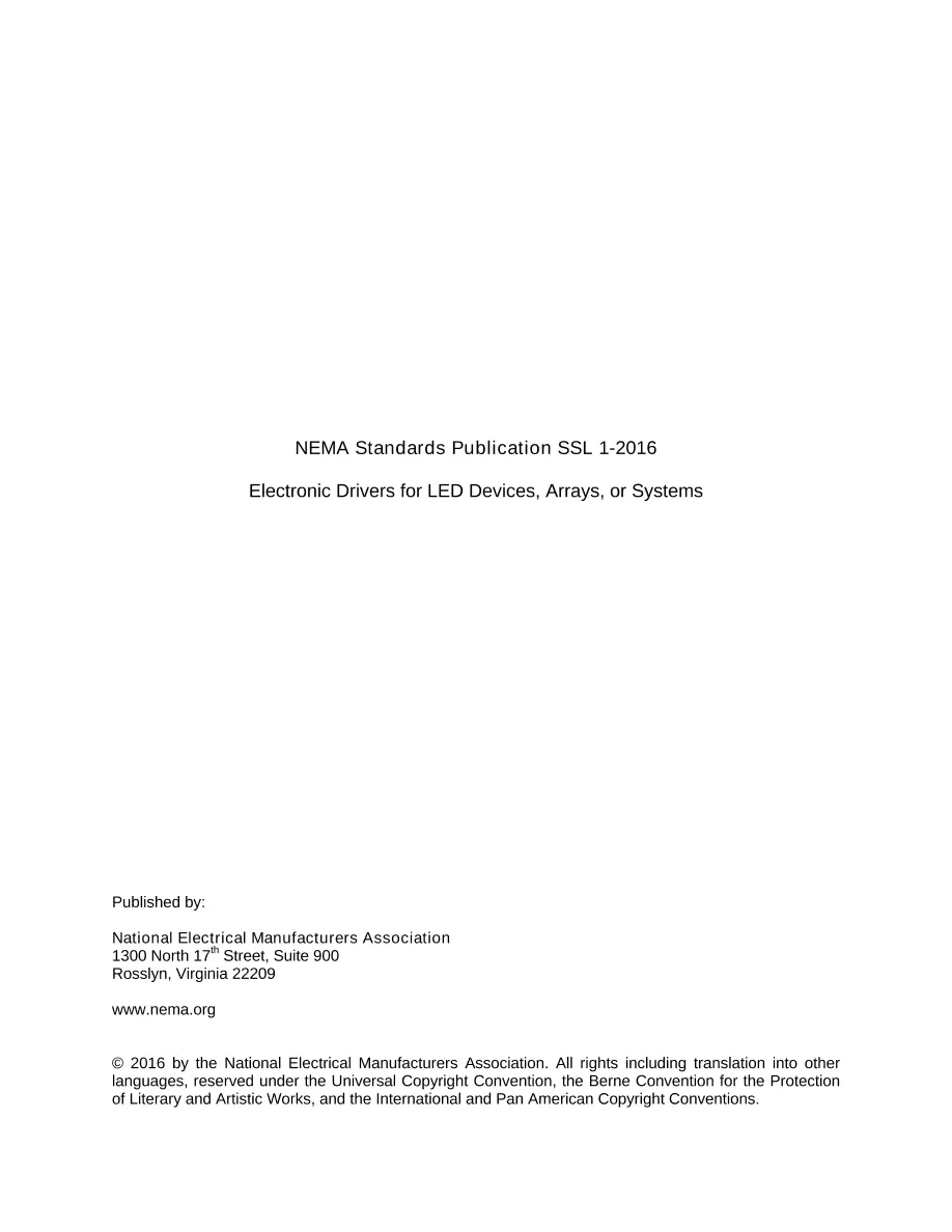 NEMA SSL 1-2016 NEMA SSL 1-2016 pdf