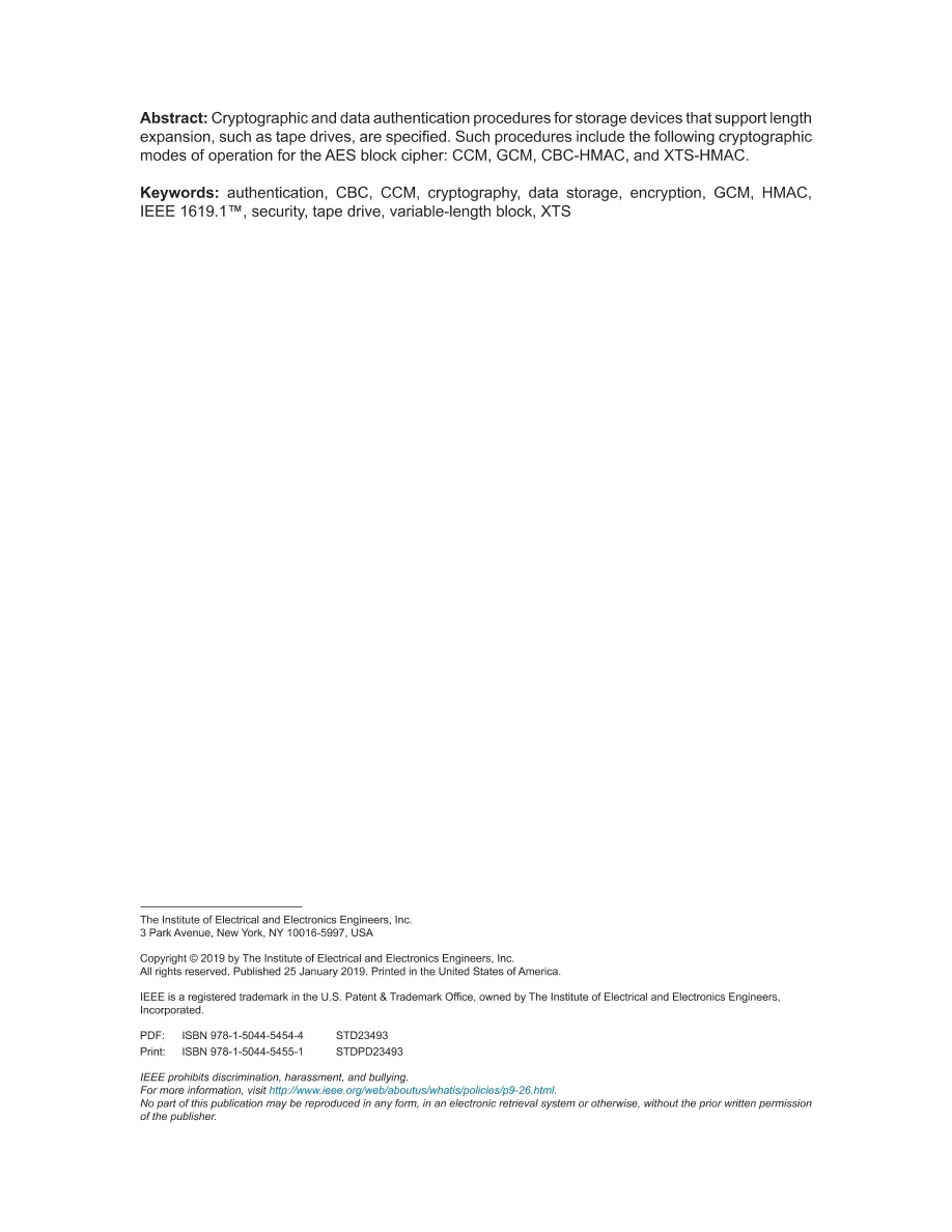 IEEE 1619.1-2018 IEEE 1619.1-2018 pdf