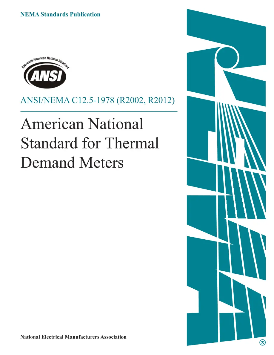ANSI C12.5-1978 (R2002, R2012) pdf