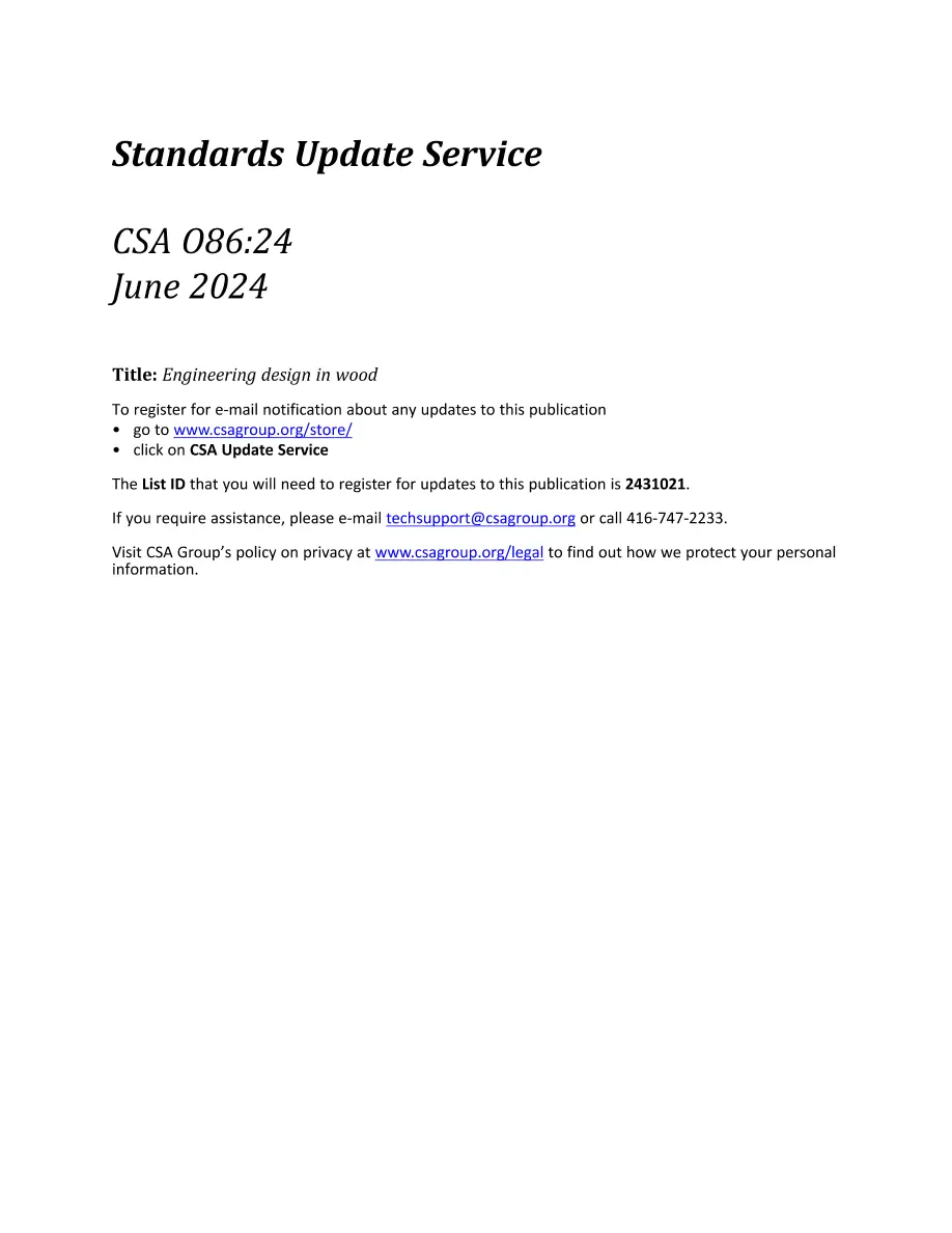CSA O86:24 CSA O86:24 pdf