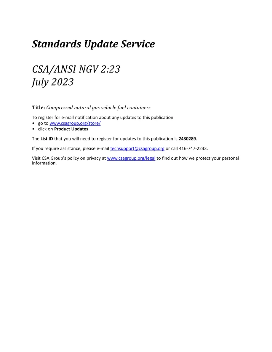 CSA ANSI NGV 2:23 CSA ANSI NGV 2:23 pdf