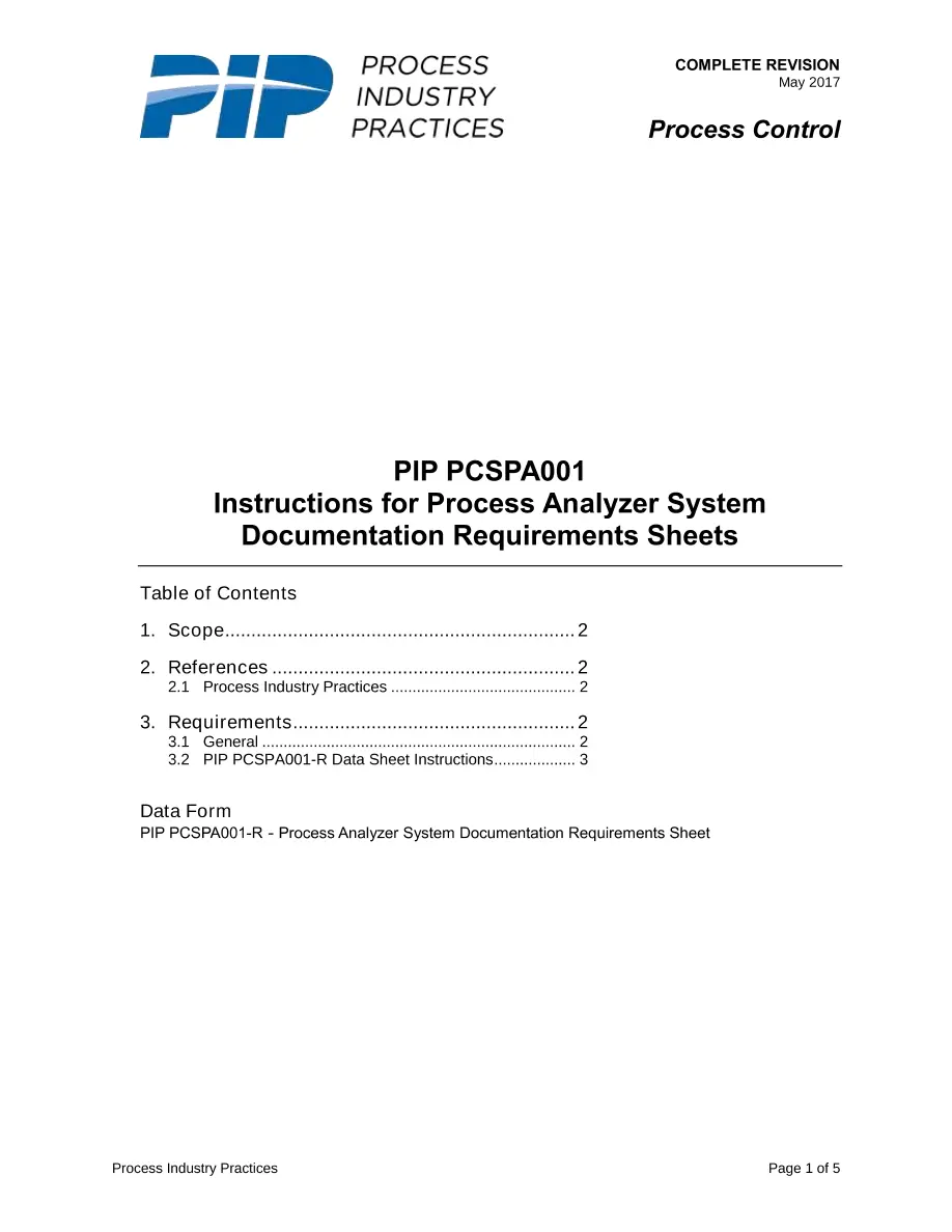 PIP PCSPA001 PIP PCSPA001 pdf