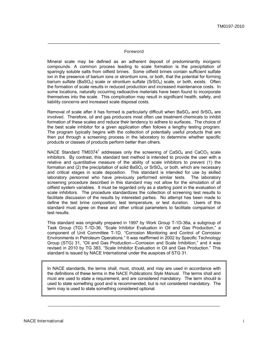 NACE TM0197-2010 NACE TM0197-2010 pdf