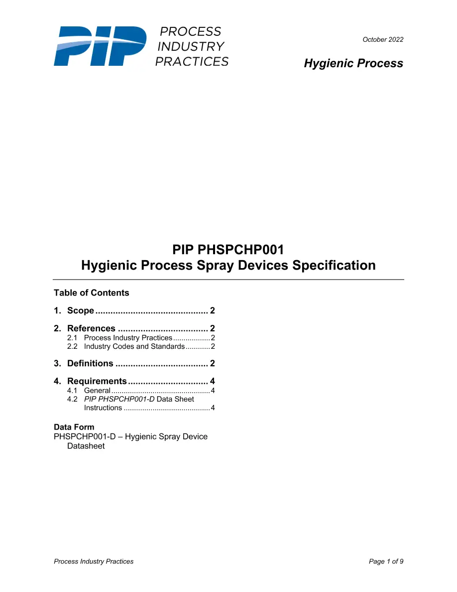 PIP PHSPCHP001 PIP PHSPCHP001 pdf