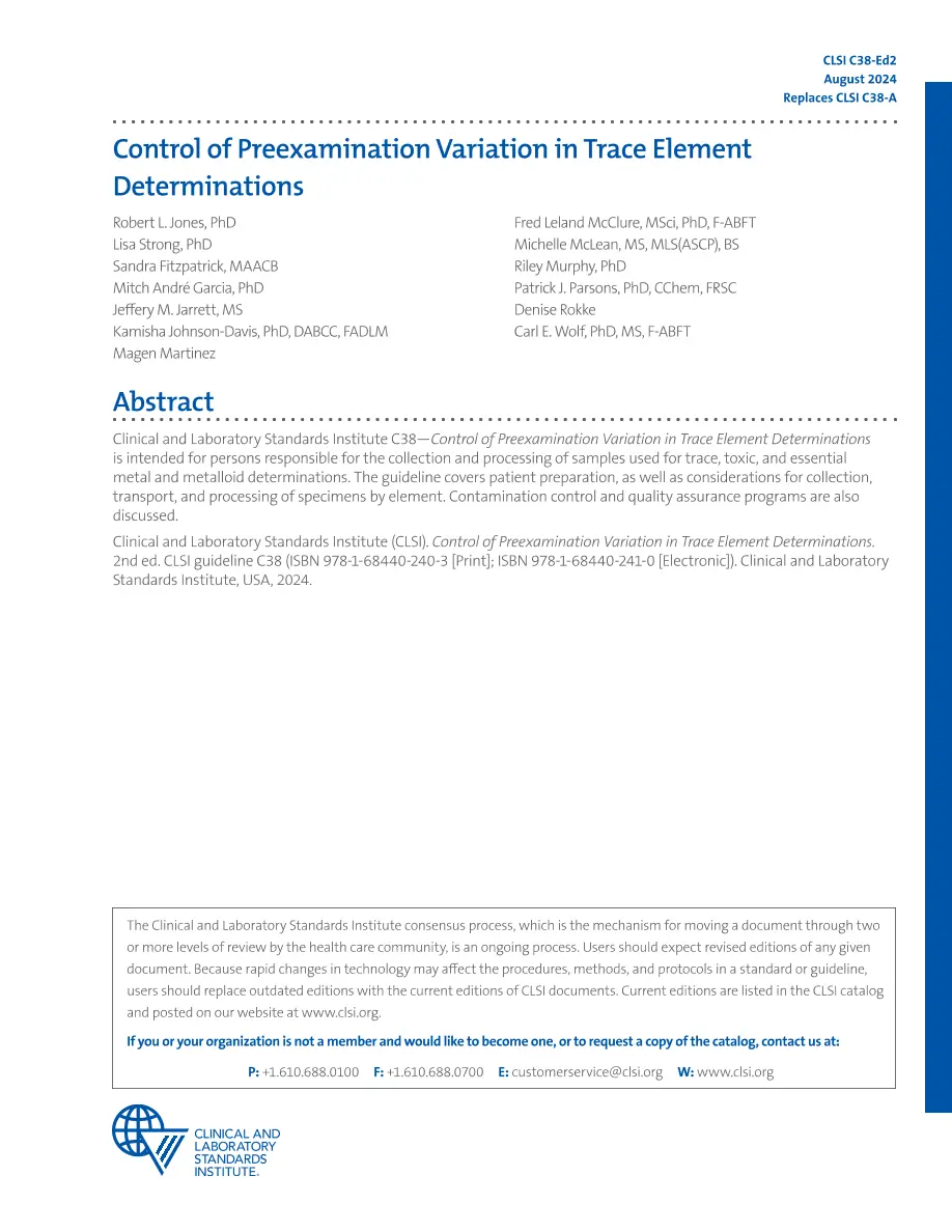 CLSI C38 CLSI C38 pdf