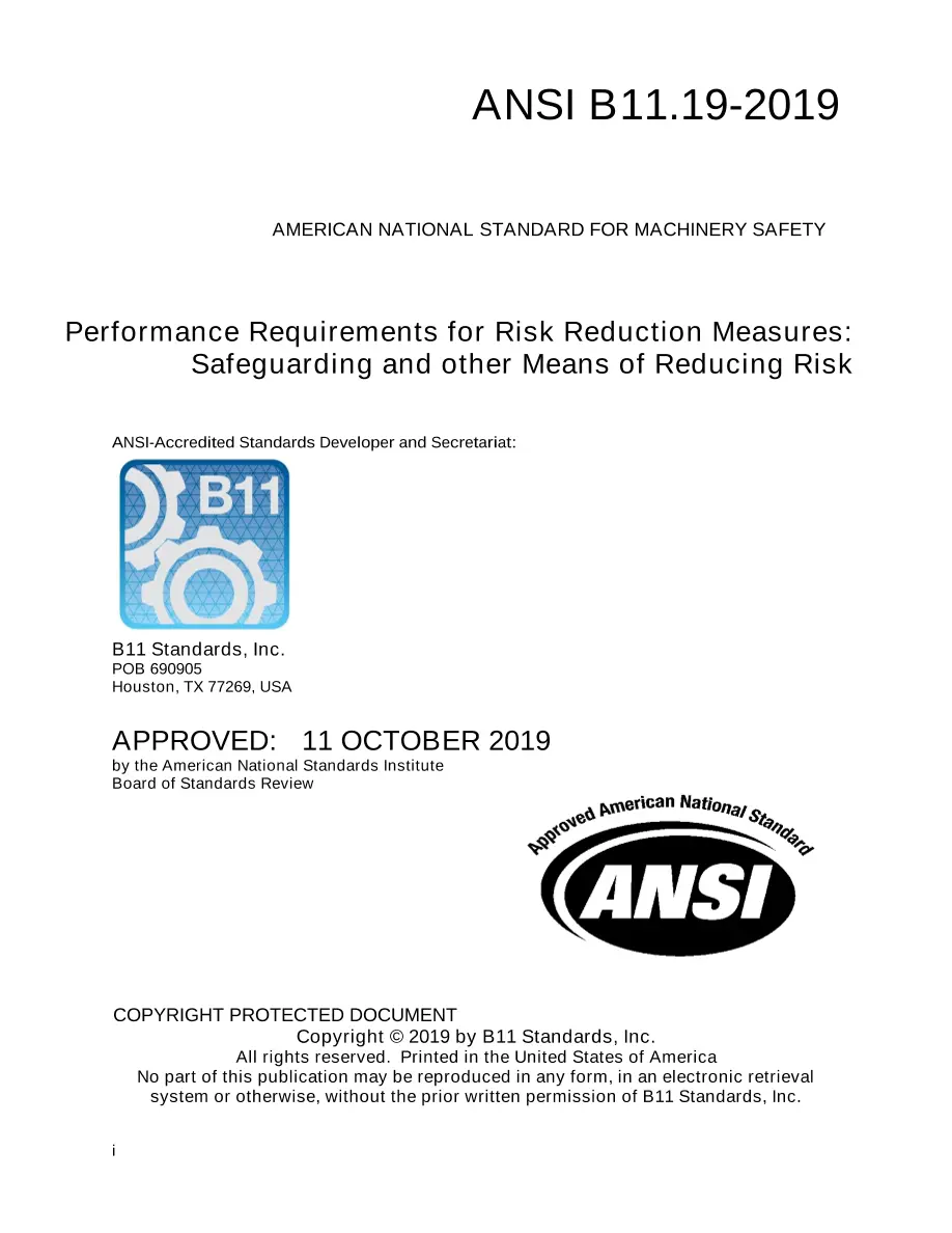 B11 B11.19-2019 B11 B11.19-2019 pdf