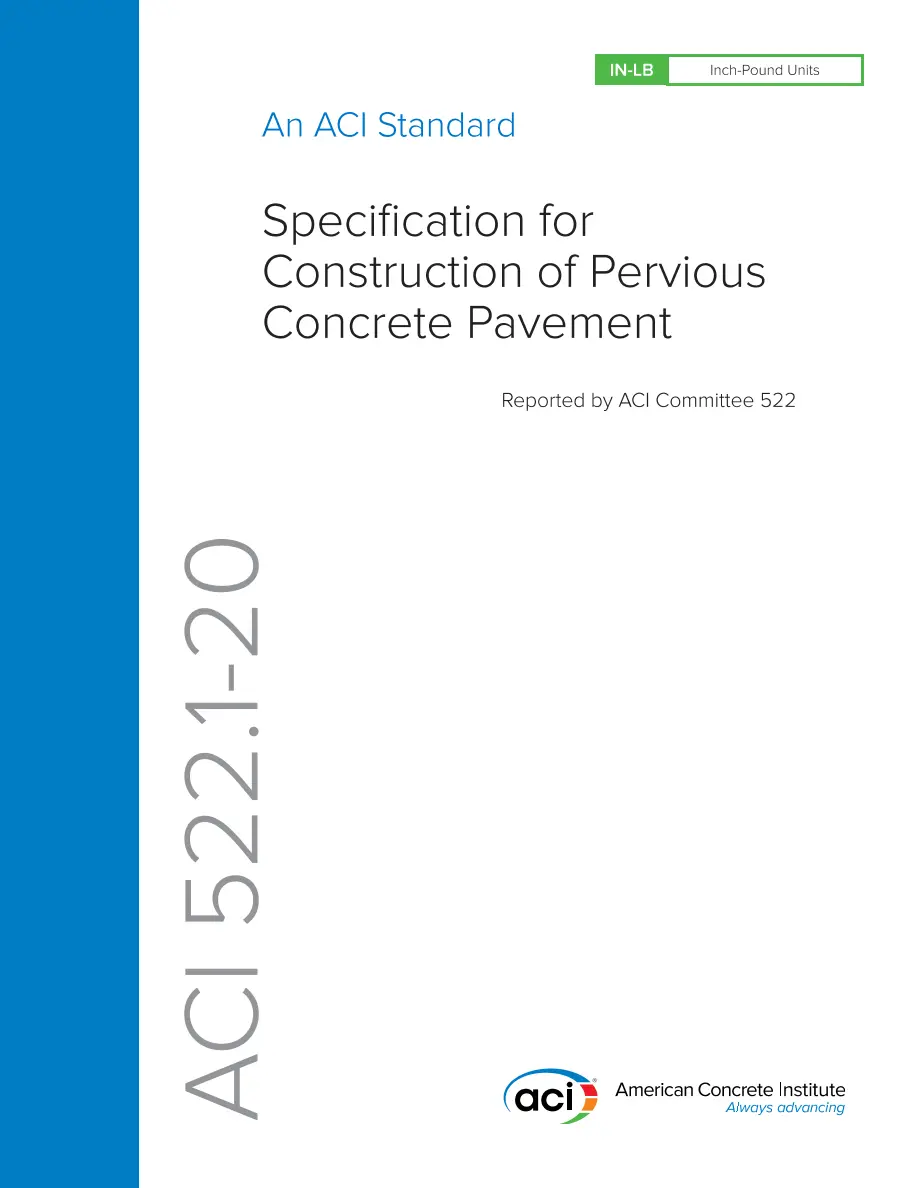 ACI 522.1-20 ACI 522.1-20 pdf