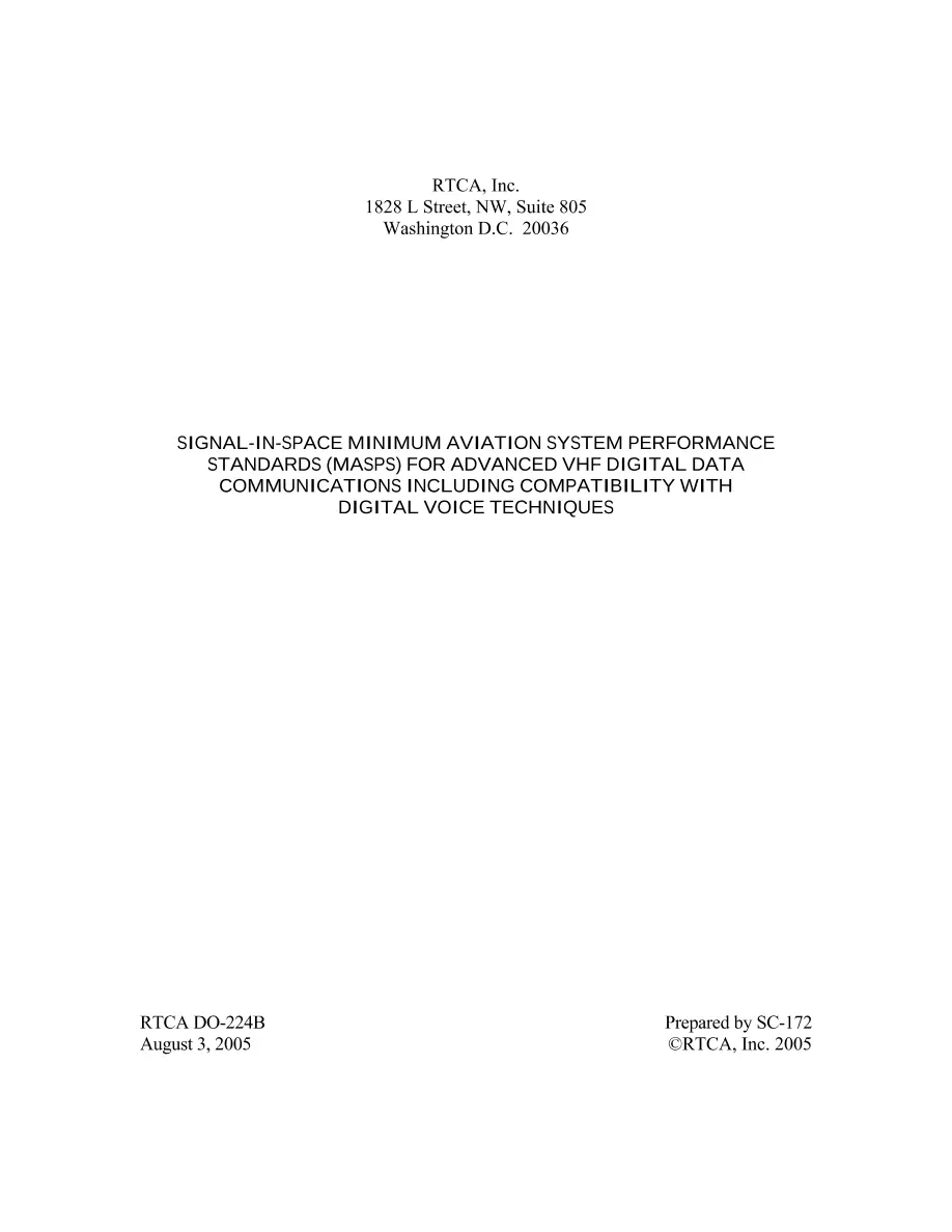 RTCA DO-224B RTCA DO-224B pdf