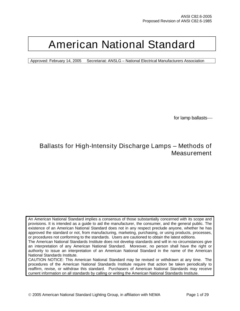 ANSI C82.6-2005 pdf