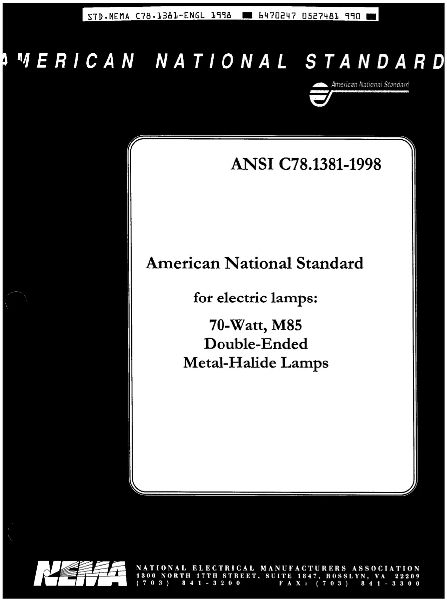 ANSI C78.1381-1998 ANSI C78.1381-1998 pdf