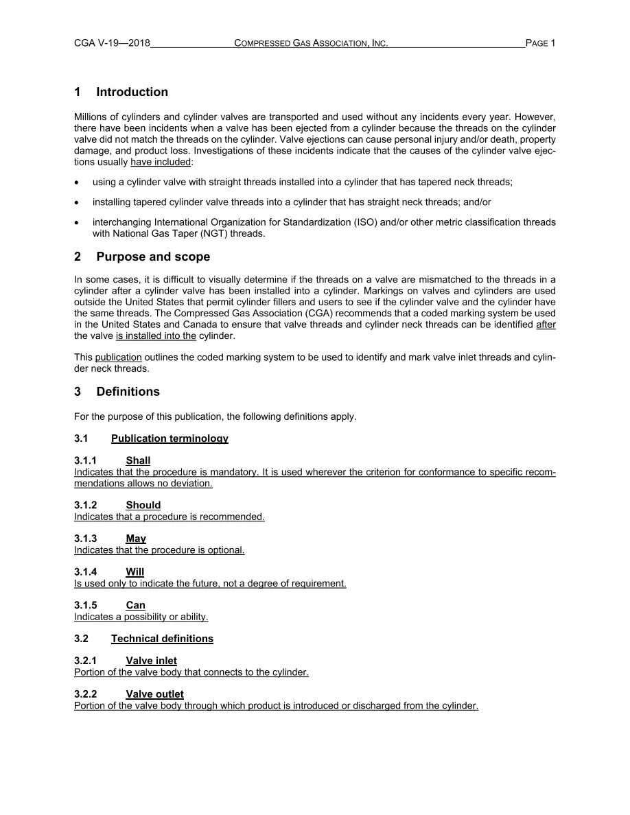 CGA V-19 CGA V-19 pdf