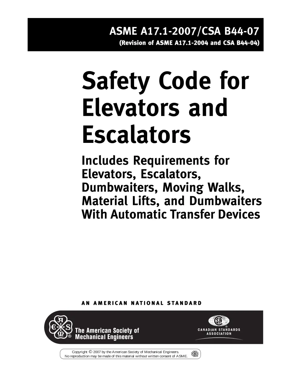 CSA B44-07 pdf