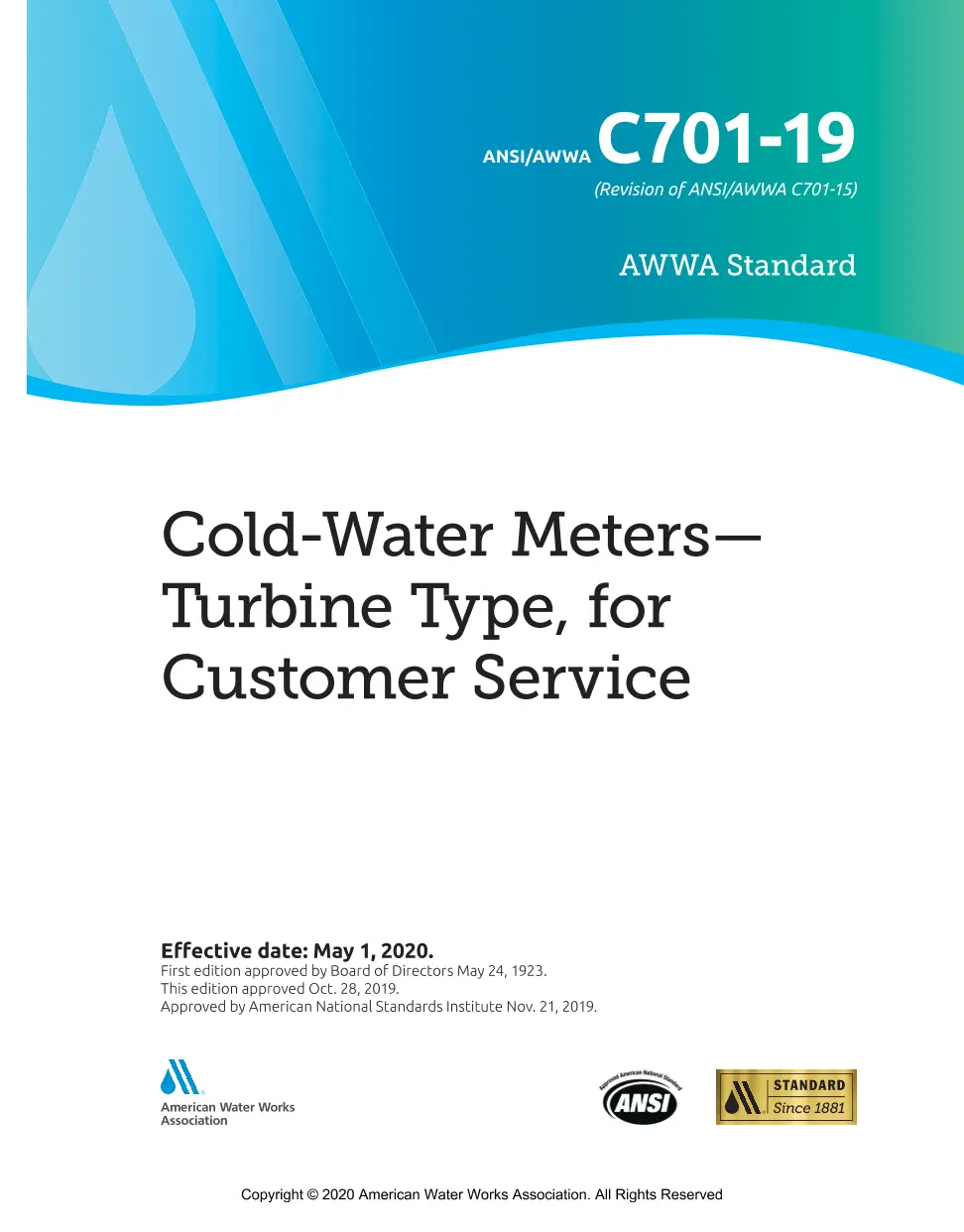 AWWA C701-19 AWWA C701-19 pdf