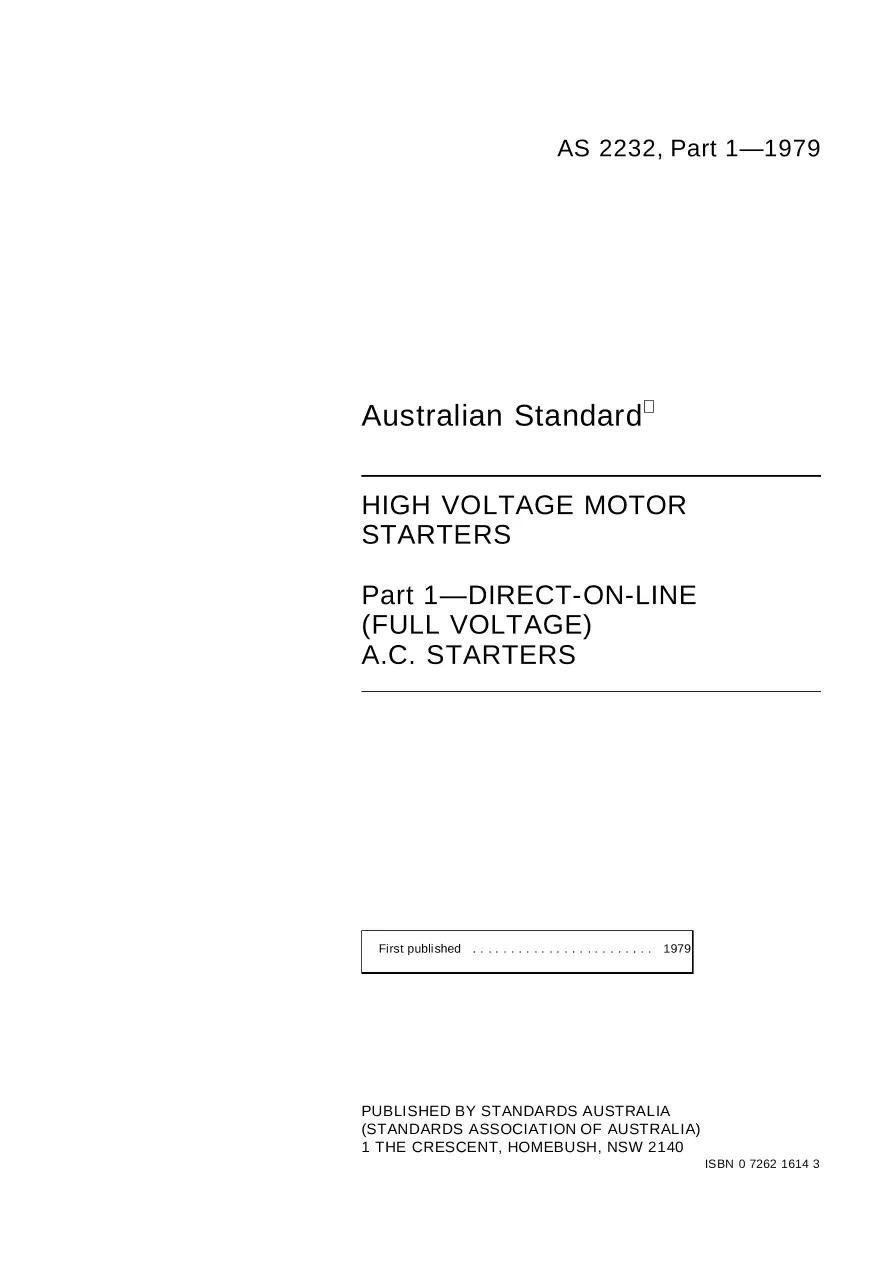 AS 2232.1-1979 pdf
