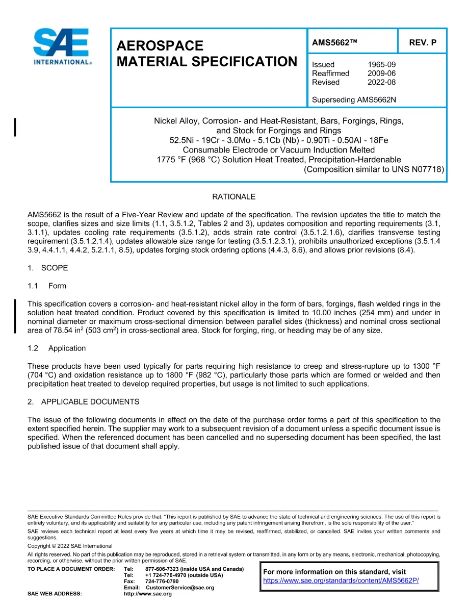 SAE AMS5662P SAE AMS5662P pdf