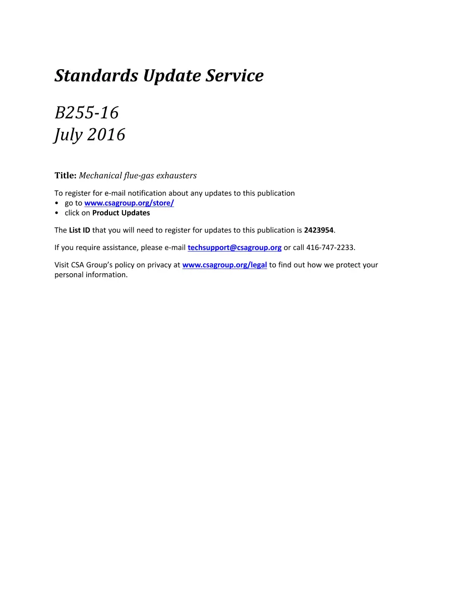 CSA B255-16 CSA B255-16 pdf