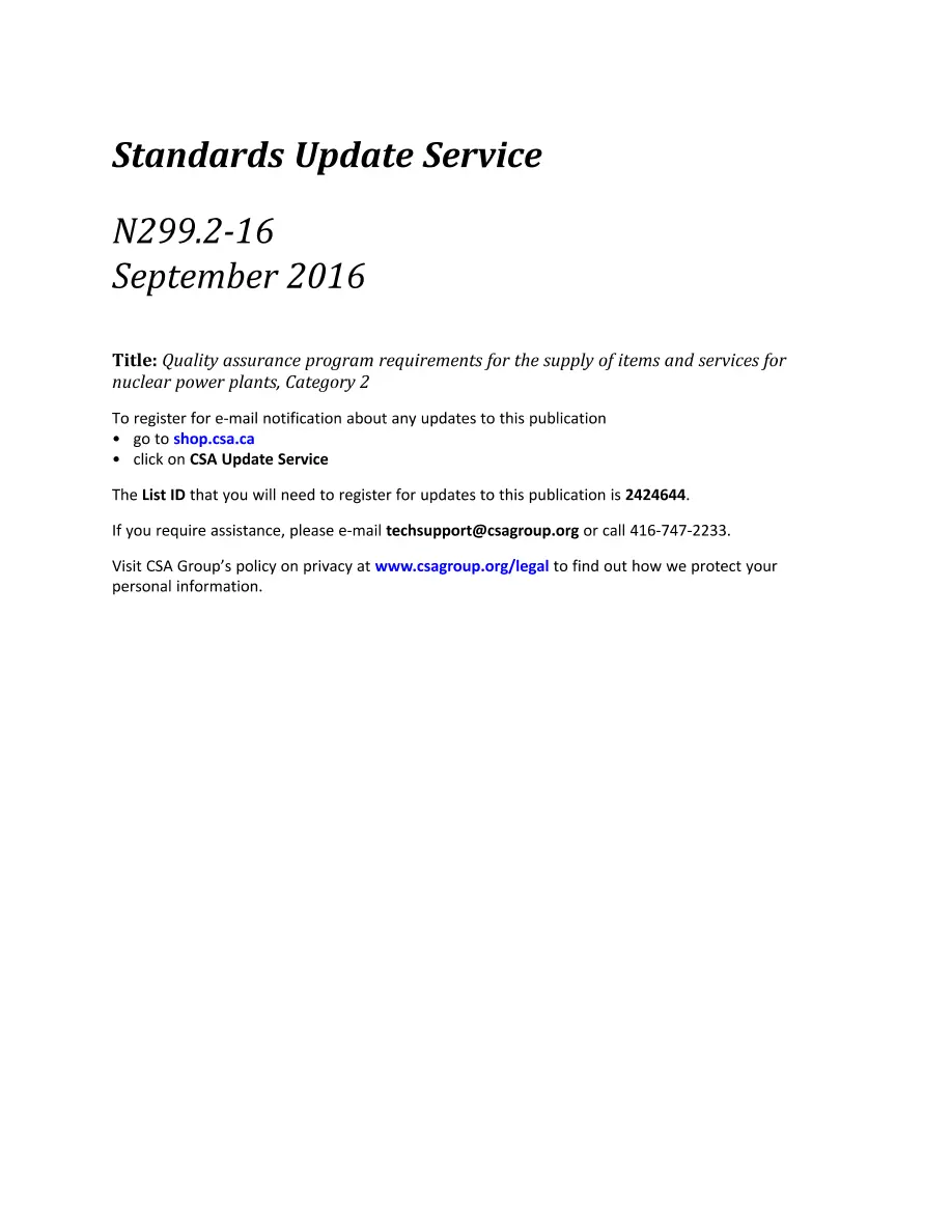 CSA N299.2-16 CSA N299.2-16 pdf