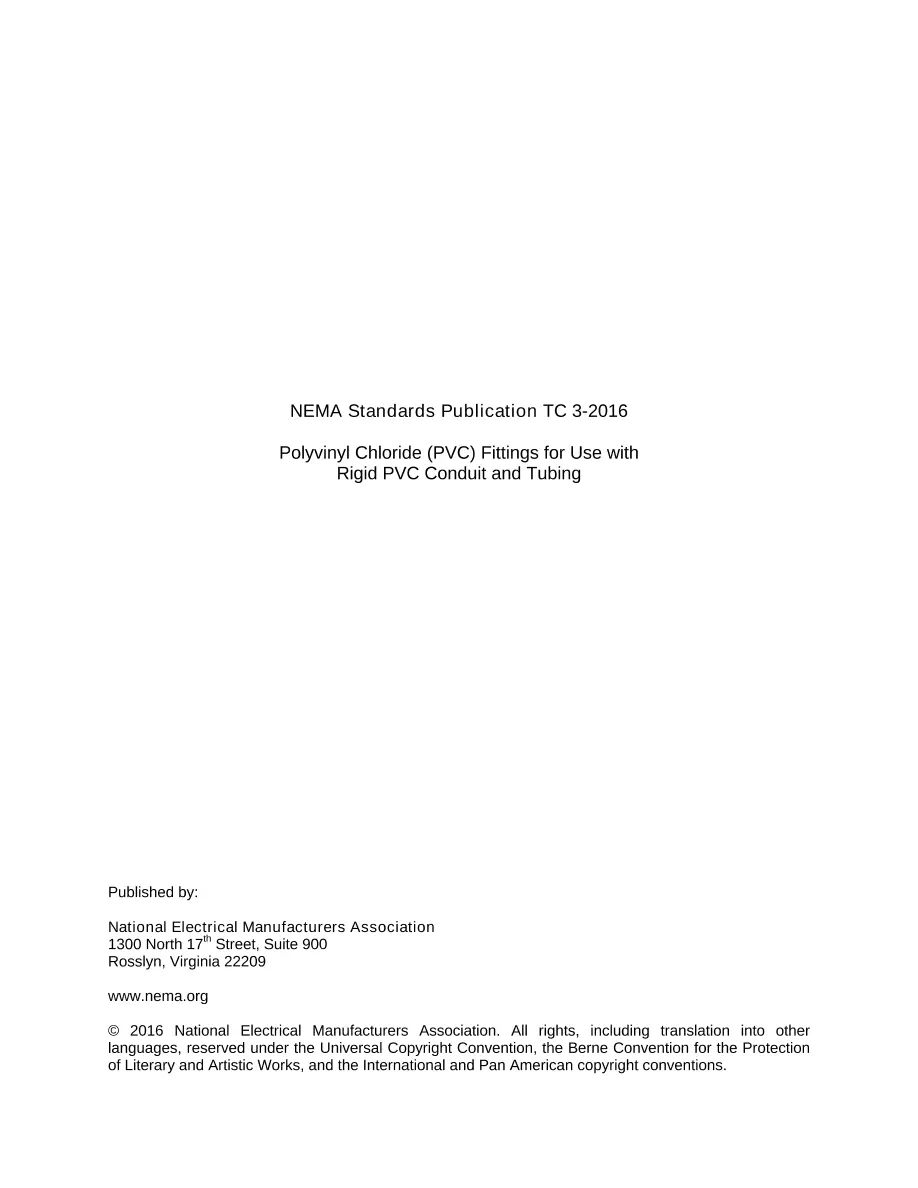 NEMA TC 3-2016 NEMA TC 3-2016 pdf