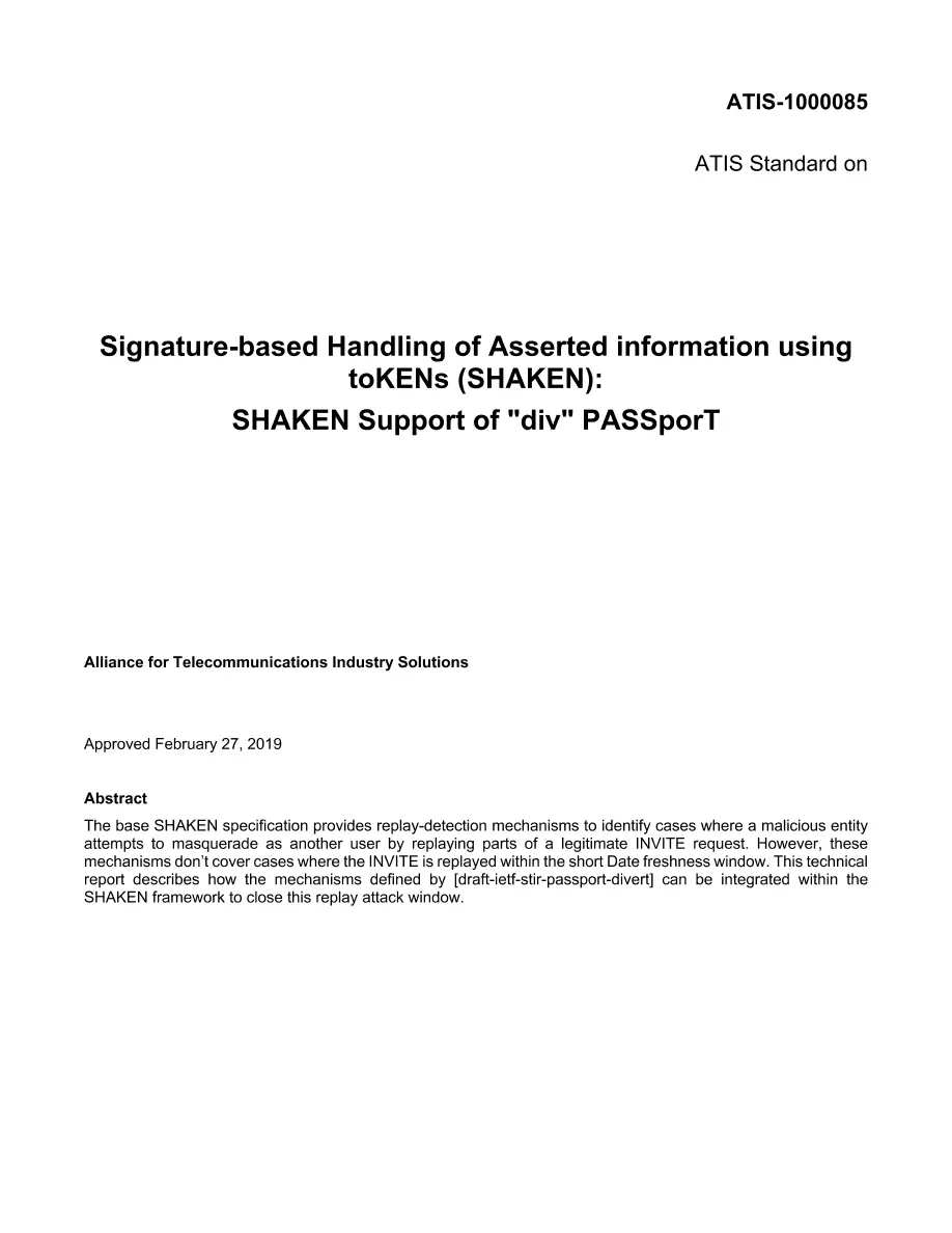 ATIS 1000085 ATIS 1000085 pdf