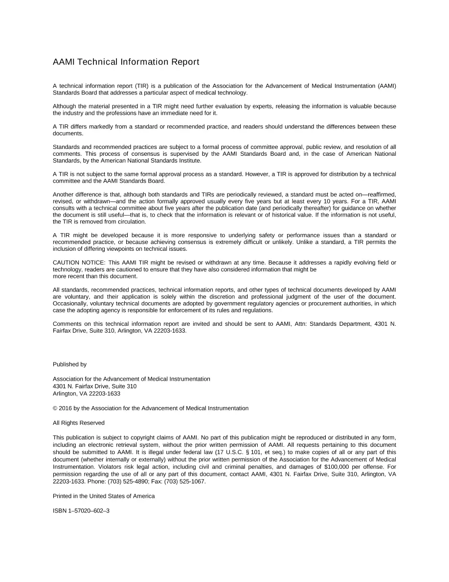 AAMI TIR65:2015 AAMI TIR65:2015 pdf